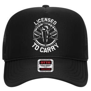 Funny Barber Designs For Dad Hairstyling Stylist Tools High Crown Mesh Back Trucker Hat