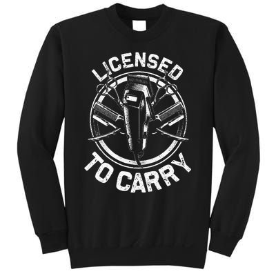 Funny Barber Designs For Dad Hairstyling Stylist Tools Sweatshirt