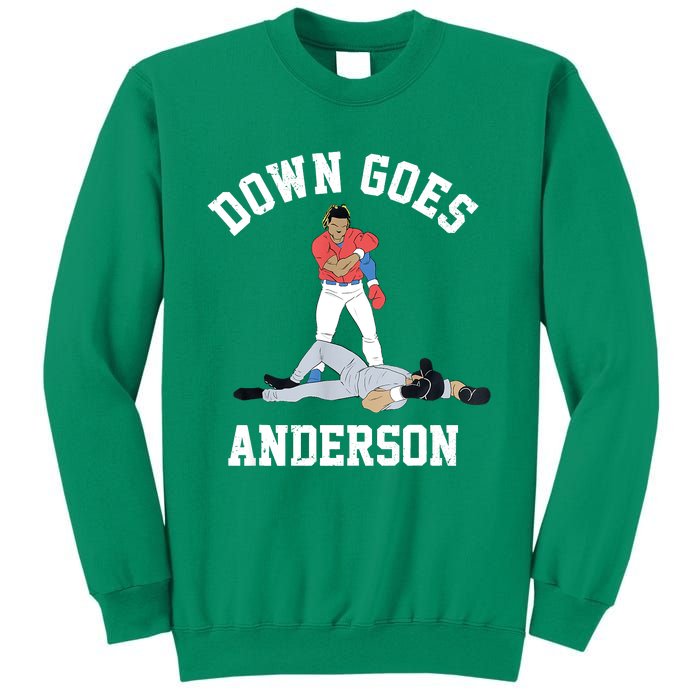 FUNNY BASEBALL DOWN GOES ANDERSON Sweatshirt