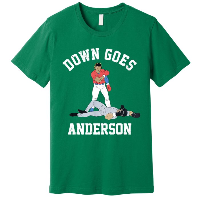 FUNNY BASEBALL DOWN GOES ANDERSON Premium T-Shirt