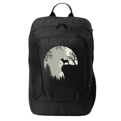 French Bulldog Dog And Moon Shirts Halloween Costume City Backpack