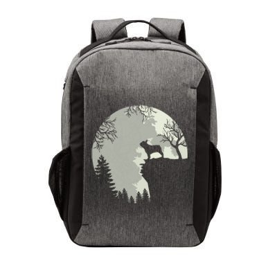 French Bulldog Dog And Moon Shirts Halloween Costume Vector Backpack