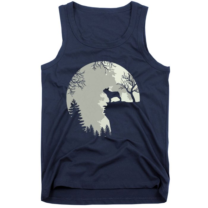 French Bulldog Dog And Moon Shirts Halloween Costume Tank Top