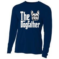 French Bulldog Dog Dad Dogfather Dogs Daddy Father Cooling Performance Long Sleeve Crew