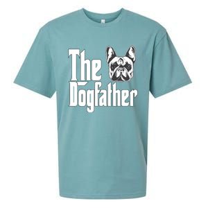 French Bulldog Dog Dad Dogfather Dogs Daddy Father Sueded Cloud Jersey T-Shirt