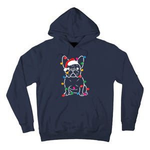 French Bulldog Dog Lights Christmas Matching Family Tall Hoodie