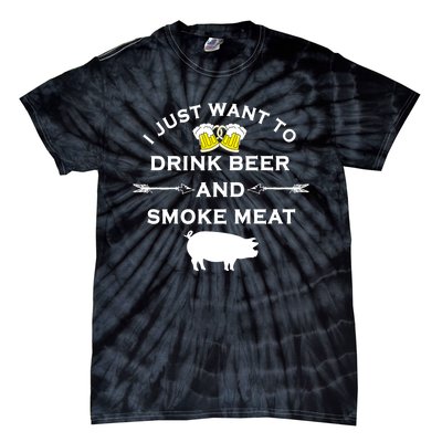 Funny BBQ Drink Beer Smoke Meat Grill Tie-Dye T-Shirt