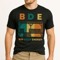 Funny Big Deck Energy BDE Dad Jokes Cooling Performance Crew T-Shirt