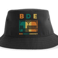 Funny Big Deck Energy BDE Dad Jokes Sustainable Bucket Hat