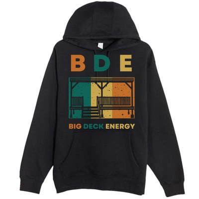 Funny Big Deck Energy BDE Dad Jokes Premium Pullover Hoodie
