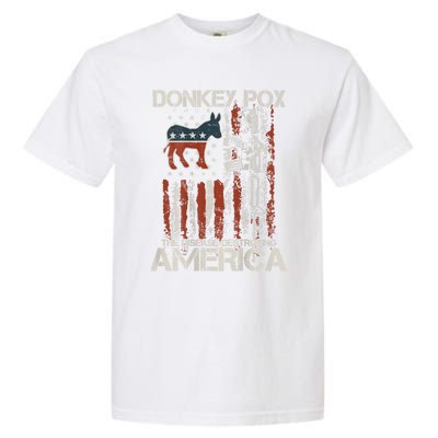 Funny Biden Donkey Pox The Disease Destroying America Back Garment-Dyed Heavyweight T-Shirt