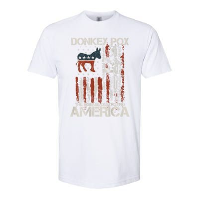 Funny Biden Donkey Pox The Disease Destroying America Back Softstyle CVC T-Shirt