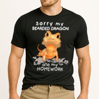 Funny Bearded Dragon Cute Lizard Beardie Ate My Homework Gift Cooling Performance Crew T-Shirt