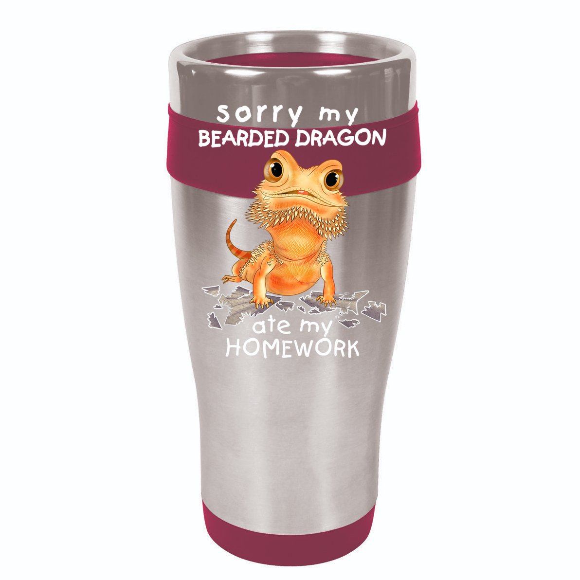 Funny Bearded Dragon Cute Lizard Beardie Ate My Homework Gift Cooling Performance Long Sleeve Crew