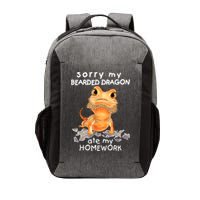 Funny Bearded Dragon Cute Lizard Beardie Ate My Homework Gift Vector Backpack