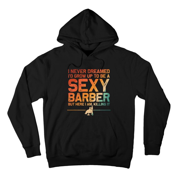 Funny Barber Dad Barbershop Hairdresser Hairstylist Hoodie