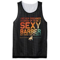 Funny Barber Dad Barbershop Hairdresser Hairstylist Mesh Reversible Basketball Jersey Tank