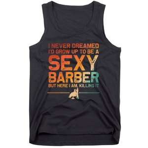 Funny Barber Dad Barbershop Hairdresser Hairstylist Tank Top