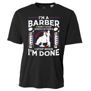 Funny Barber Designs For Dad Hairstyling Humor Quote Cooling Performance Crew T-Shirt