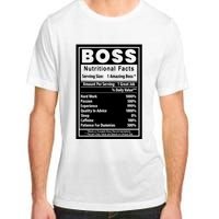 Funny Bosss Day Nutritional Facts Employee Appreciation Adult ChromaSoft Performance T-Shirt