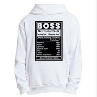 Funny Bosss Day Nutritional Facts Employee Appreciation Urban Pullover Hoodie