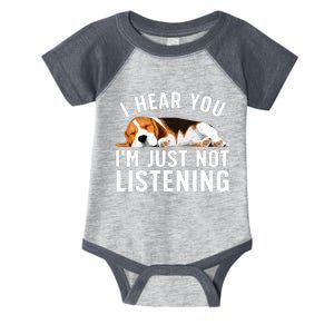 Funny Beagle Design Dad Mom Beagle Dog Lovers Infant Baby Jersey Bodysuit