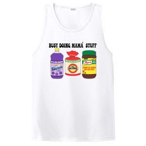 Funny Busy Doing Mama Stuff Funny MotherS Day PosiCharge Competitor Tank