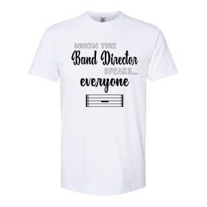 Funny Band Director Gift Music Teacher Funny Gift Appreciation Gift Softstyle CVC T-Shirt