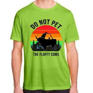 Funny Bison Do Not Pet The Fluffy Cows Adult ChromaSoft Performance T-Shirt