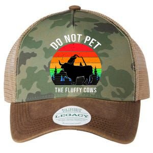 Funny Bison Do Not Pet The Fluffy Cows Legacy Tie Dye Trucker Hat