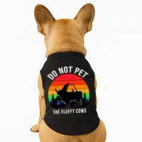 Funny Bison Do Not Pet The Fluffy Cows Doggie Tank