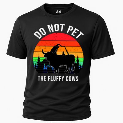 Funny Bison Do Not Pet The Fluffy Cows Performance Shirt