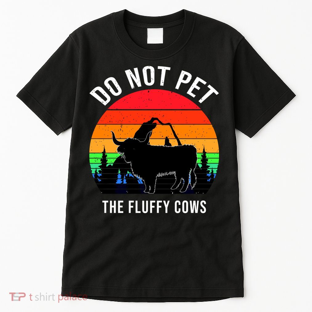 Funny Bison Do Not Pet The Fluffy Cows Tall T-Shirt