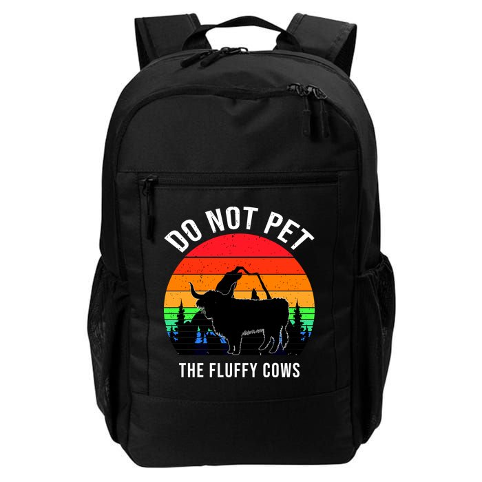 Funny Bison Do Not Pet The Fluffy Cows Backpack