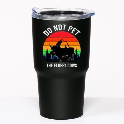 Funny Bison Do Not Pet The Fluffy Cows Tumbler