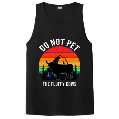 Funny Bison Do Not Pet The Fluffy Cows PosiCharge Competitor Tank
