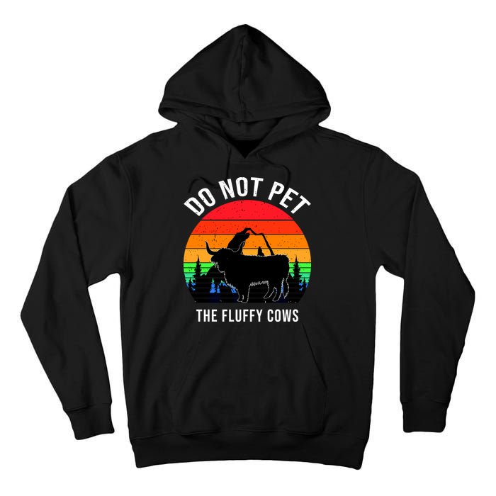 Funny Bison Do Not Pet The Fluffy Cows Tall Hoodie