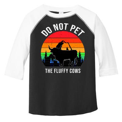 Funny Bison Do Not Pet The Fluffy Cows Toddler Fine Jersey T-Shirt