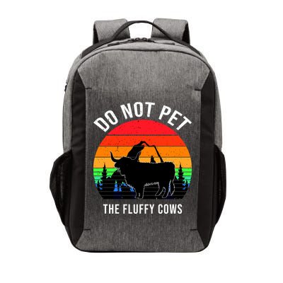Funny Bison Do Not Pet The Fluffy Cows Vector Backpack