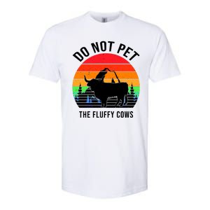 Funny Bison Do Not Pet The Fluffy Cows Softstyle CVC T-Shirt