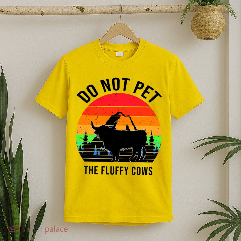 Funny Bison Do Not Pet The Fluffy Cows T-Shirt