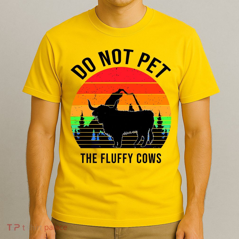 Funny Bison Do Not Pet The Fluffy Cows T-Shirt