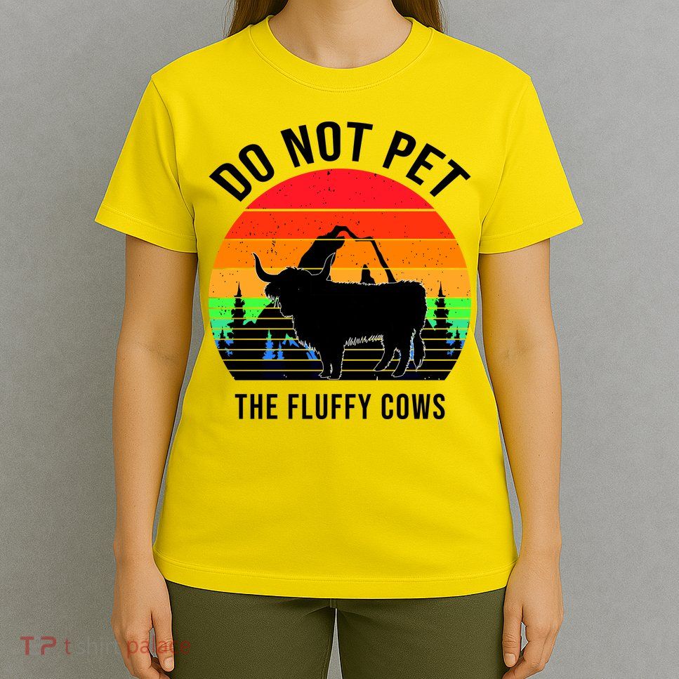 Funny Bison Do Not Pet The Fluffy Cows T-Shirt