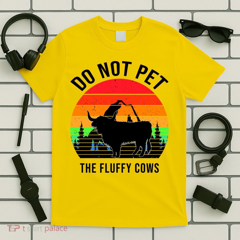 Funny Bison Do Not Pet The Fluffy Cows T-Shirt