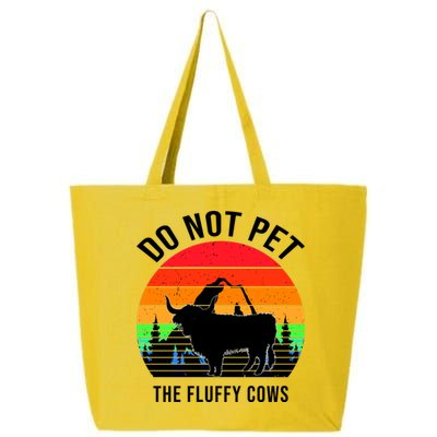 Funny Bison Do Not Pet The Fluffy Cows 25L Jumbo Tote