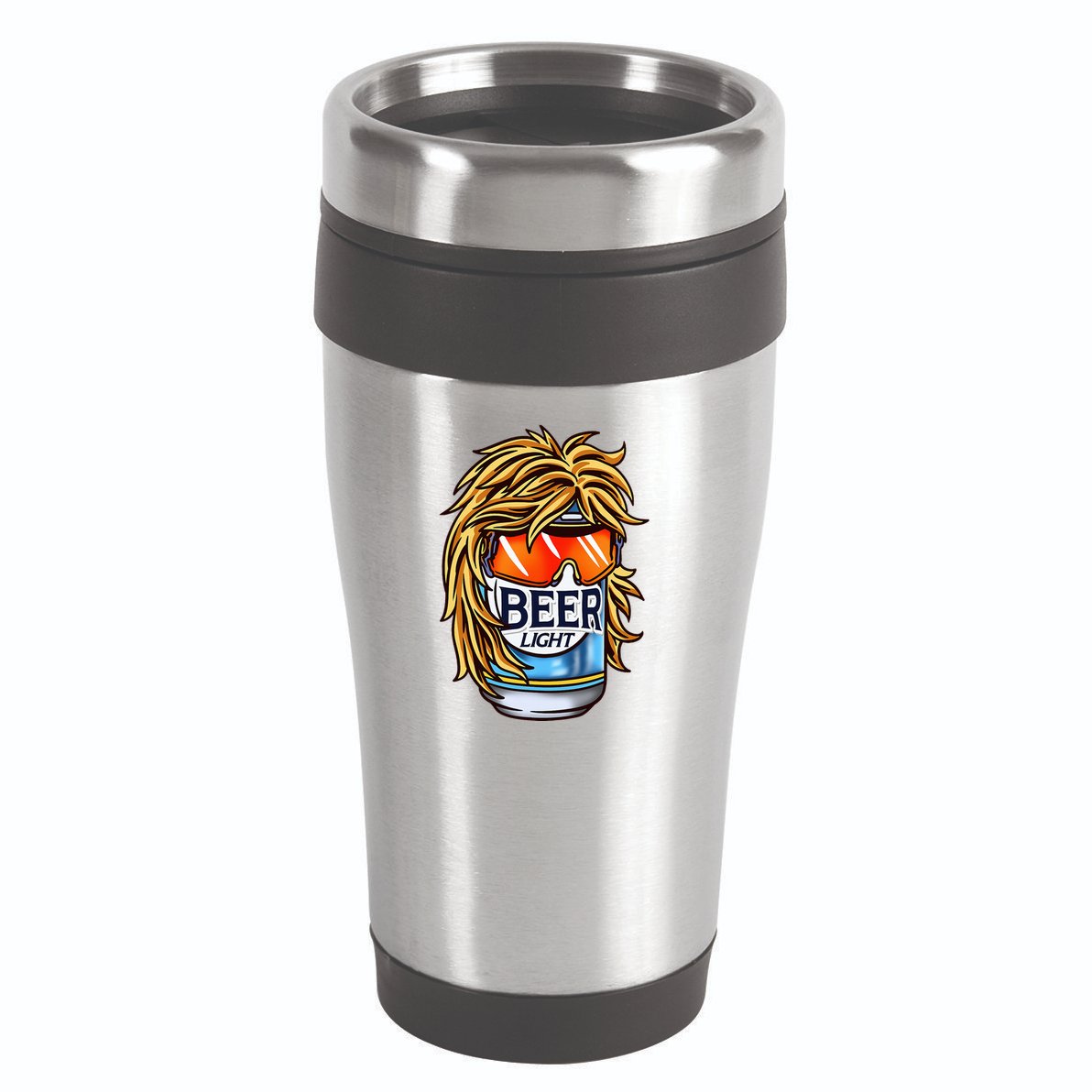 Funny Beer Drinking Funny Redneck Mullet 16oz Travel Tumbler