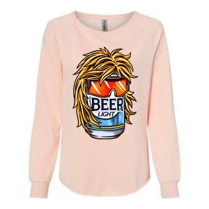 Funny Beer Drinking Funny Redneck Mullet Womens California Wash Sweatshirt