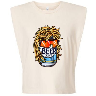 Funny Beer Drinking Funny Redneck Mullet Garment-Dyed Women's Muscle Tee