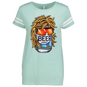 Funny Beer Drinking Funny Redneck Mullet Enza Ladies Jersey Football T-Shirt