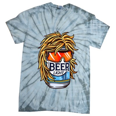 Funny Beer Drinking Funny Redneck Mullet Tie-Dye T-Shirt